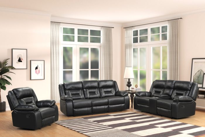Evolution – Loveseat – Black