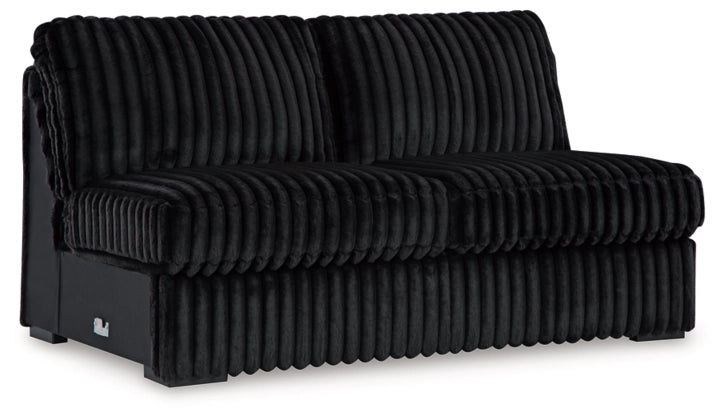 Midnight-Madness Armless Loveseat