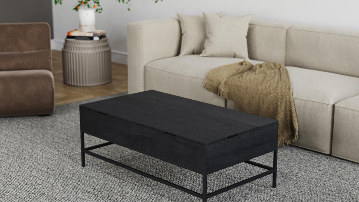 Coffee Lift Table Black