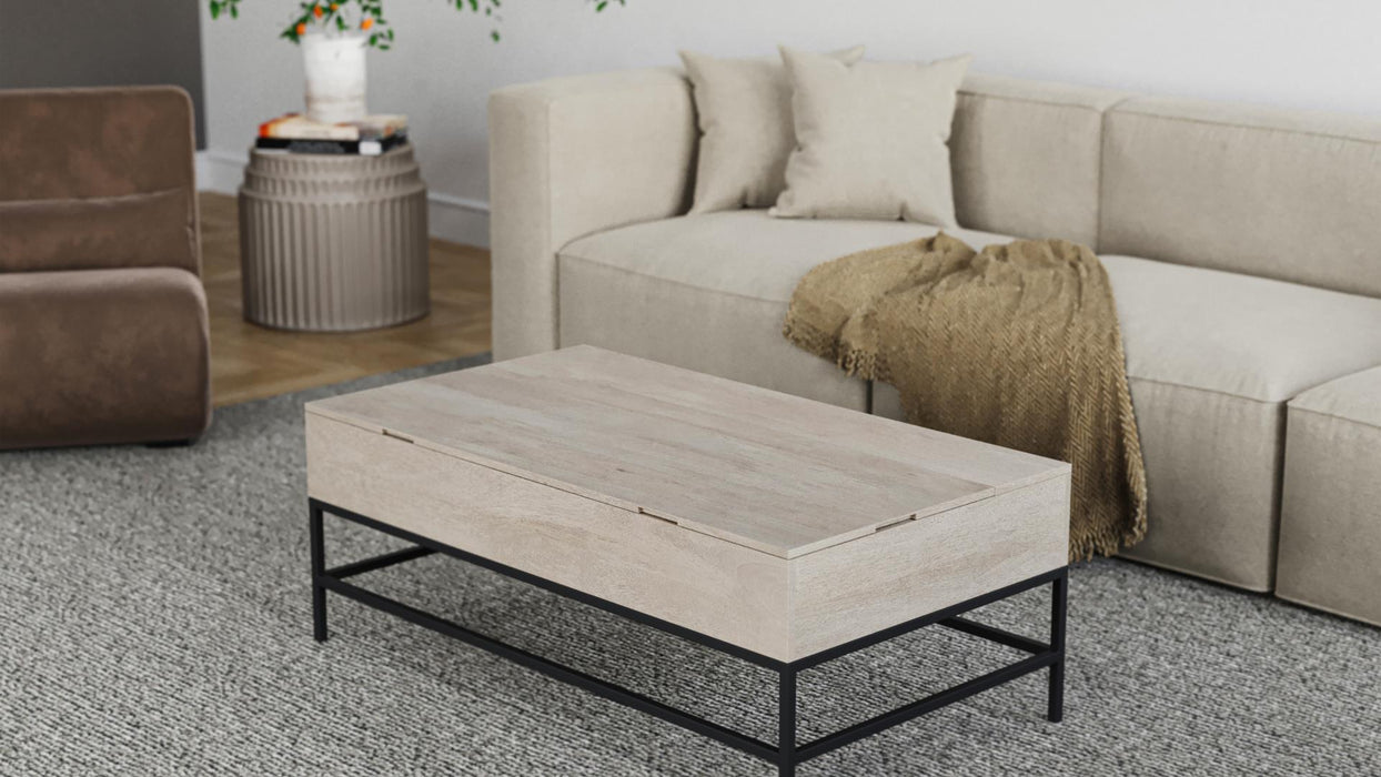 Coffee Lift Table White