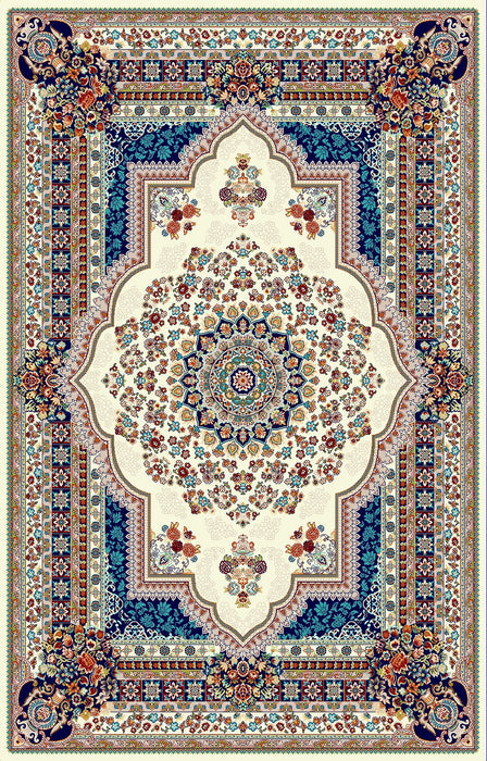 ESFAHAN RUG 5X8 CREAM