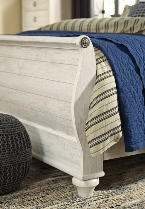 Willowton Queen Sleigh Bed Huntsville Furniture Outlet