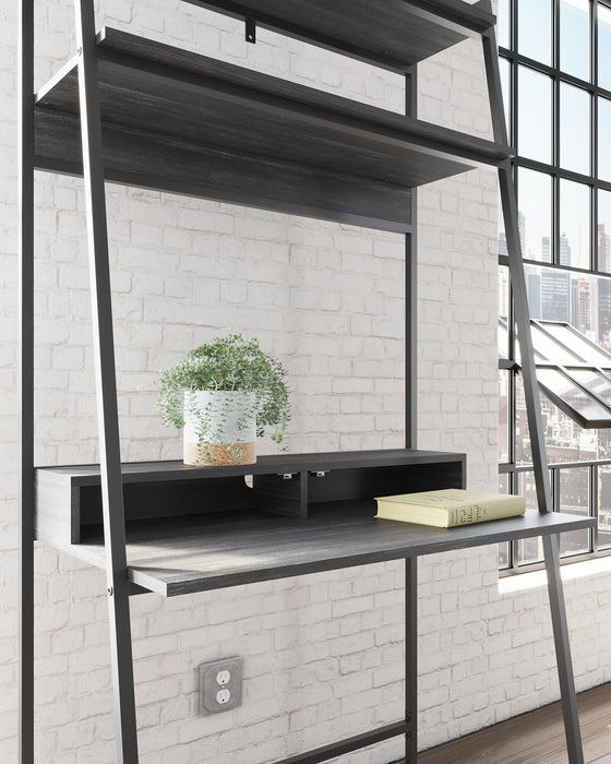 Yarlow Home Office Desk and Shelf Huntsville Furniture Outlet