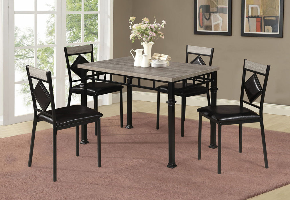 Fairfax – 5 Piece Dining Set – Black