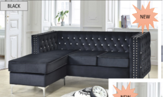 MONACO SECTIONAL-Black
