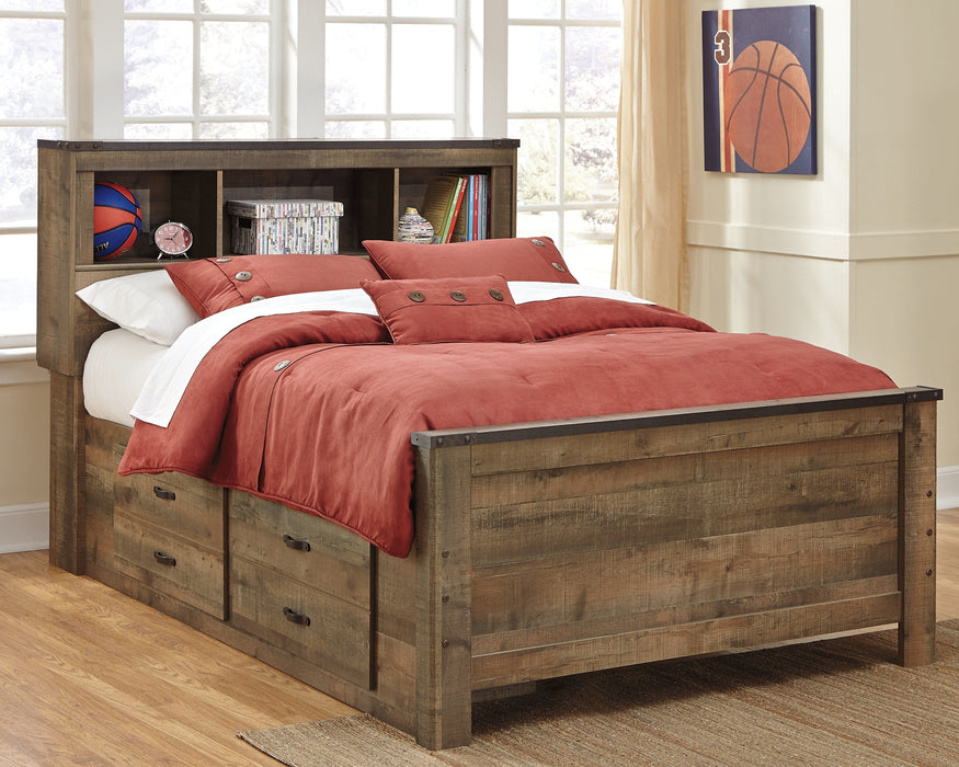Trinell Panel Bed With 2 Storage Drawers
