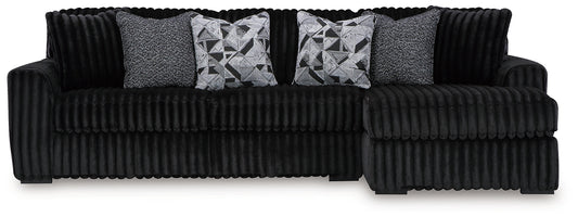 Midnight-Madness Right 2-Piece Sectional Sofa with Chaise