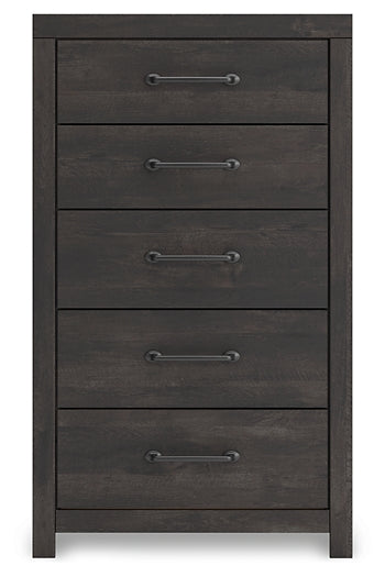 Hollivern Full Panel Bed with Storage with Mirrored Dresser and Chest