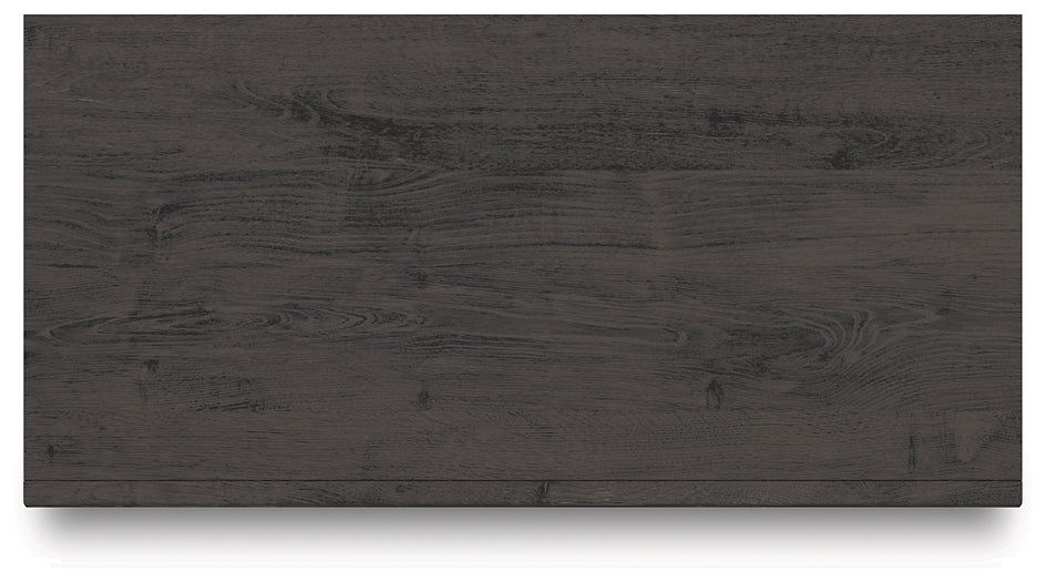 Queen Panel Bed with Mirrored Dresser and Chest