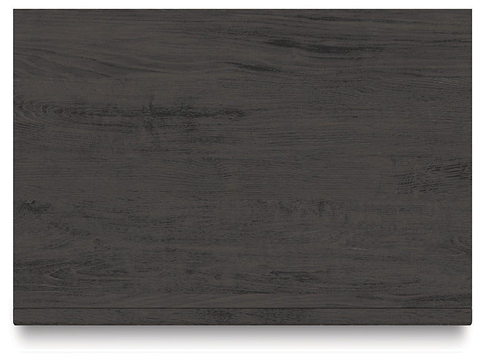 King Panel Storage Bed with Mirrored Dresser and Nightstand