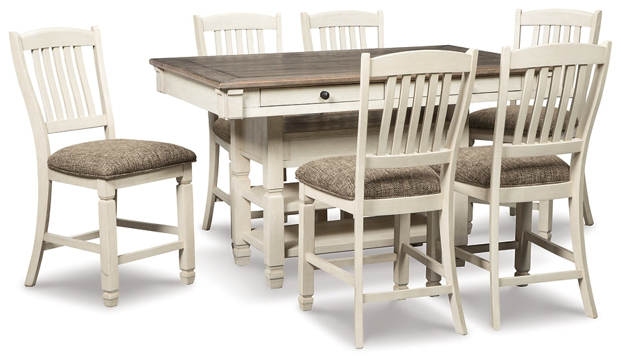 Bolanburg Counter Height Dining Table and 6 Barstools Huntsville Furniture Outlet