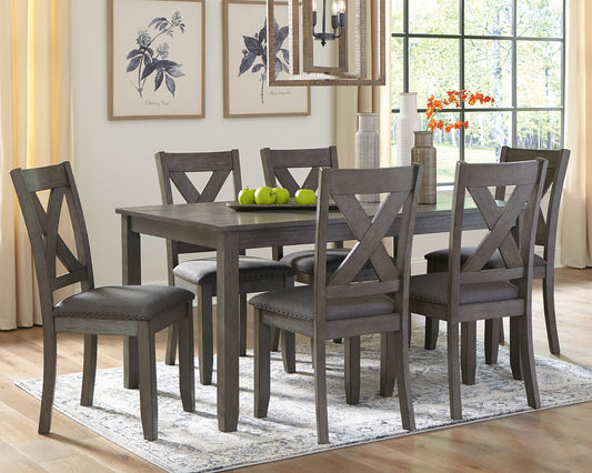Caitbrook RECT DRM Table Set (7/CN) Huntsville Furniture Outlet