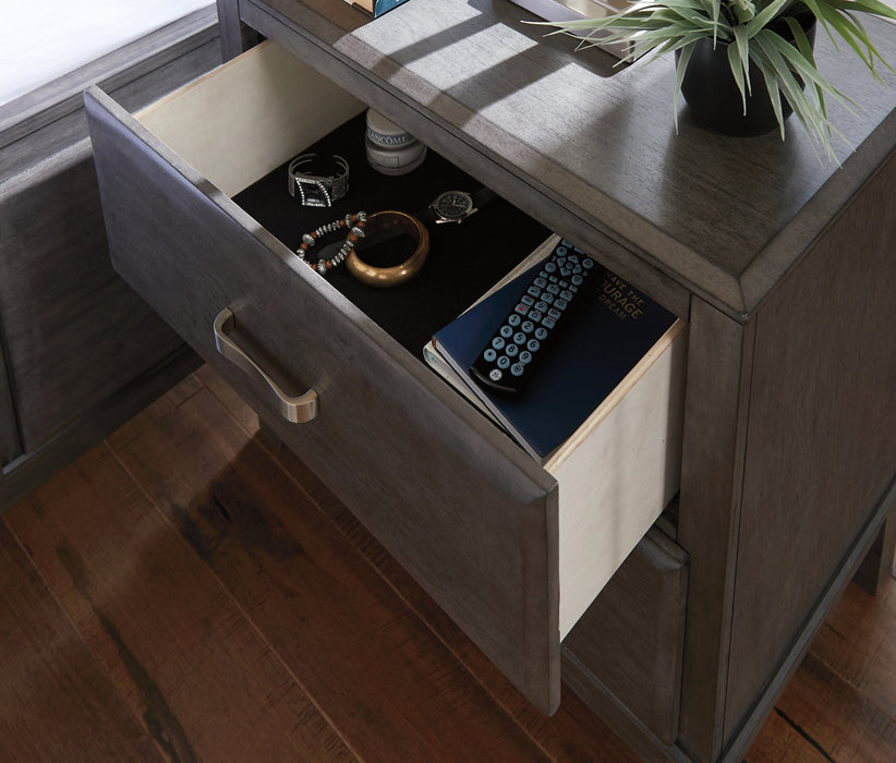 Caitbrook Two Drawer Night Stand Huntsville Furniture Outlet