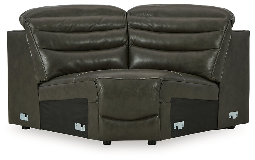 Center Line 5-Piece Sectional with Recliner Huntsville Furniture Outlet