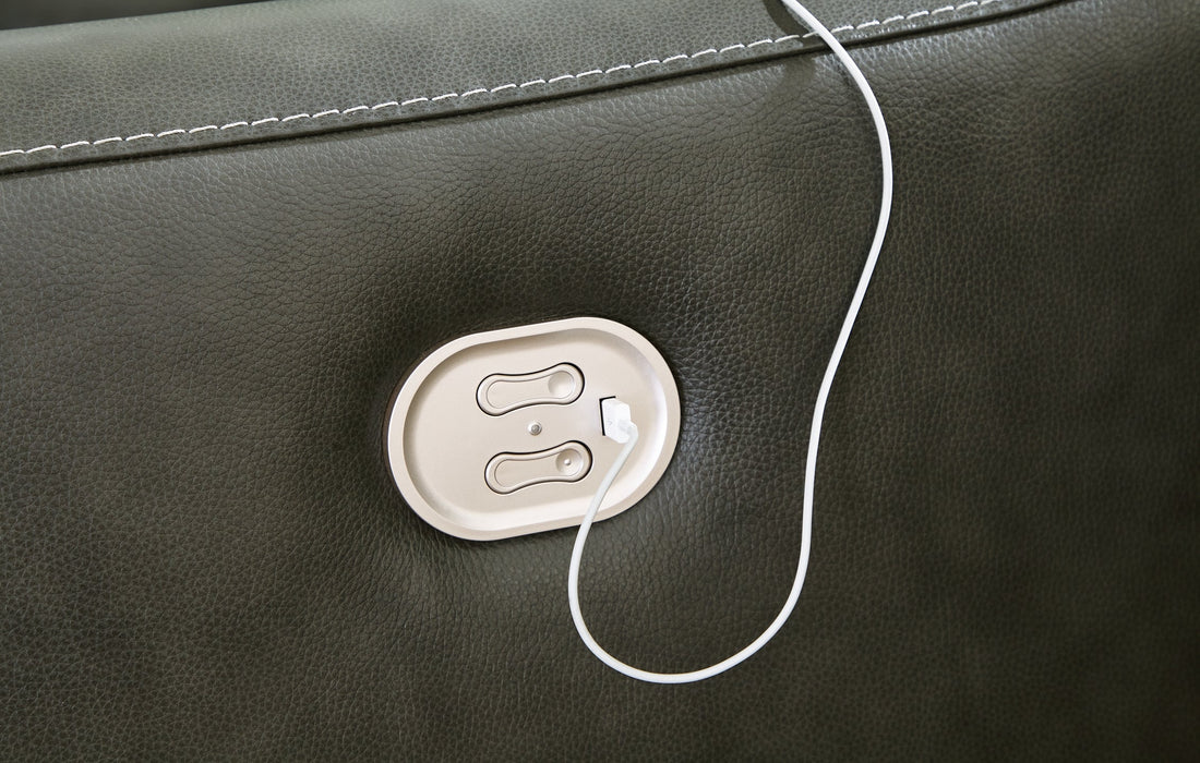 Center Line 5-Piece Sectional with Recliner Huntsville Furniture Outlet