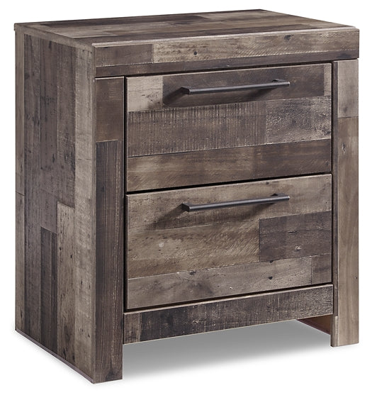 Derekson Twin Panel Bed with Mirrored Dresser, Chest and Nightstand Huntsville Furniture Outlet