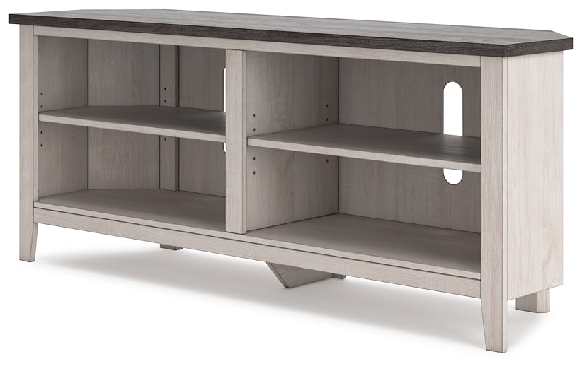 Dorrinson Medium Corner TV Stand Huntsville Furniture Outlet