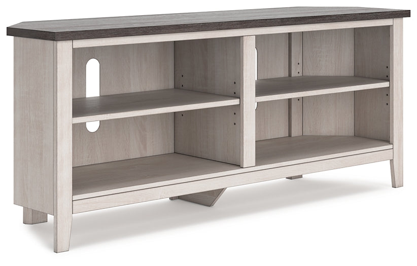 Dorrinson Medium Corner TV Stand Huntsville Furniture Outlet