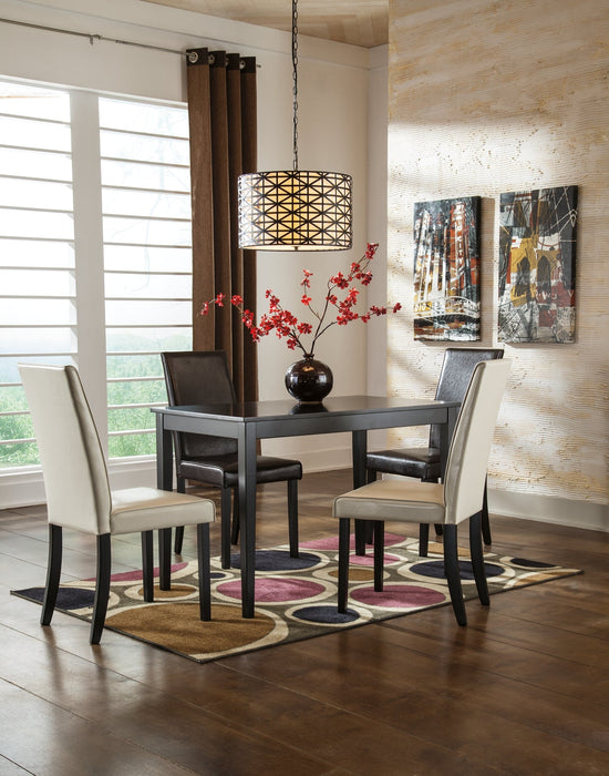 Kimonte Dining Table and 4 Chairs Huntsville Furniture Outlet