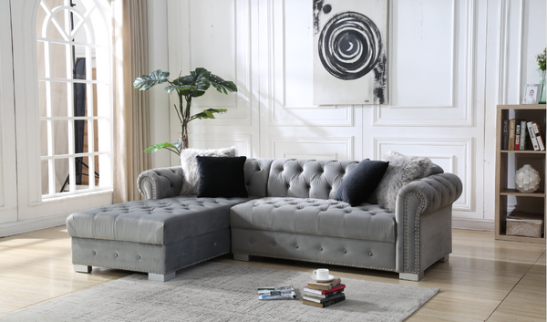 PERLA GRAY SECTIONAL Huntsville Furniture Outlet