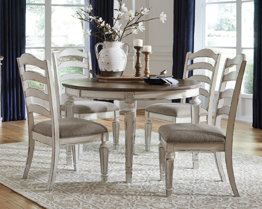 Realyn Dining Table and 4 Chairs Huntsville Furniture Outlet