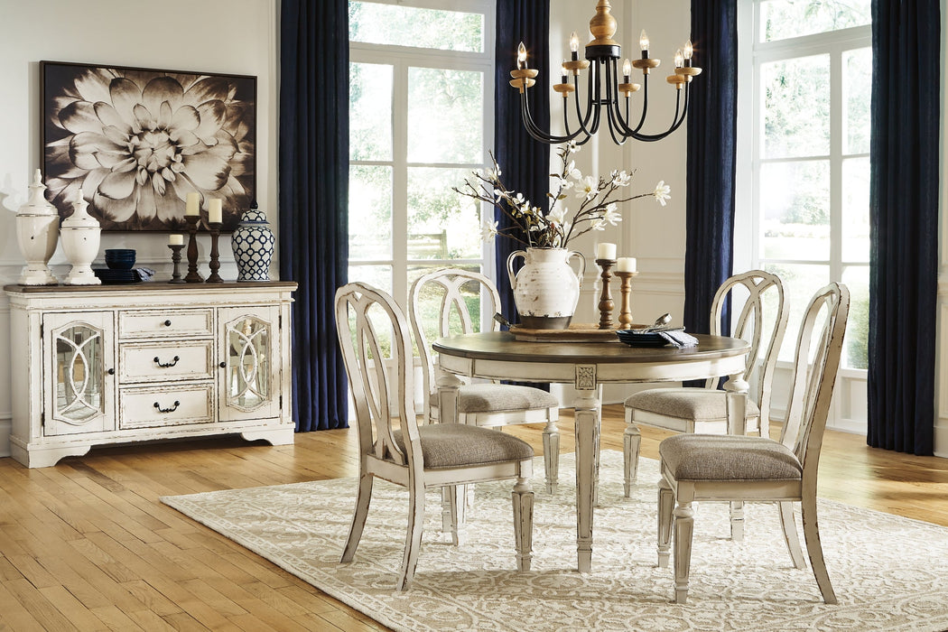Realyn Dining Table and 4 Chairs Huntsville Furniture Outlet