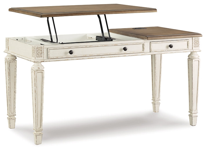 Realyn Home Office Lift Top Desk Huntsville Furniture Outlet