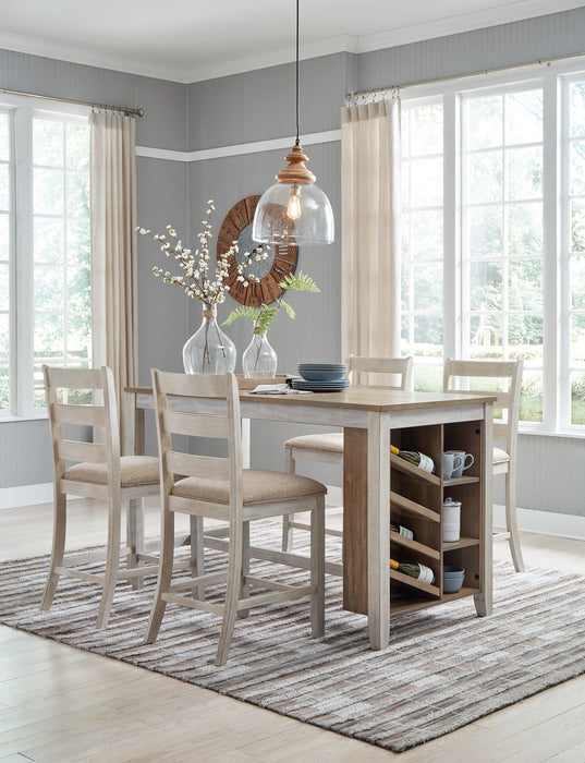 Skempton Counter Height Dining Table and 4 Barstools Huntsville Furniture Outlet