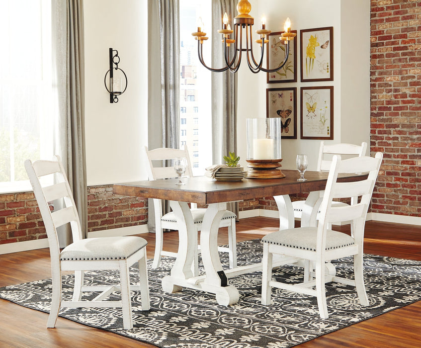 Valebeck Dining Table and 4 Chairs Huntsville Furniture Outlet
