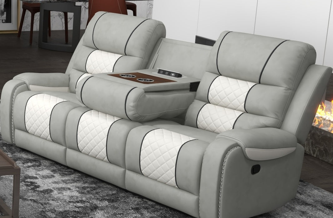 starwood Grey/White Loveseat
