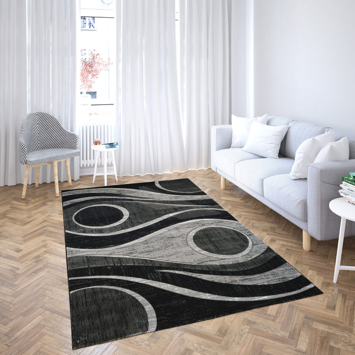 ARUBA RUG 5X8 black