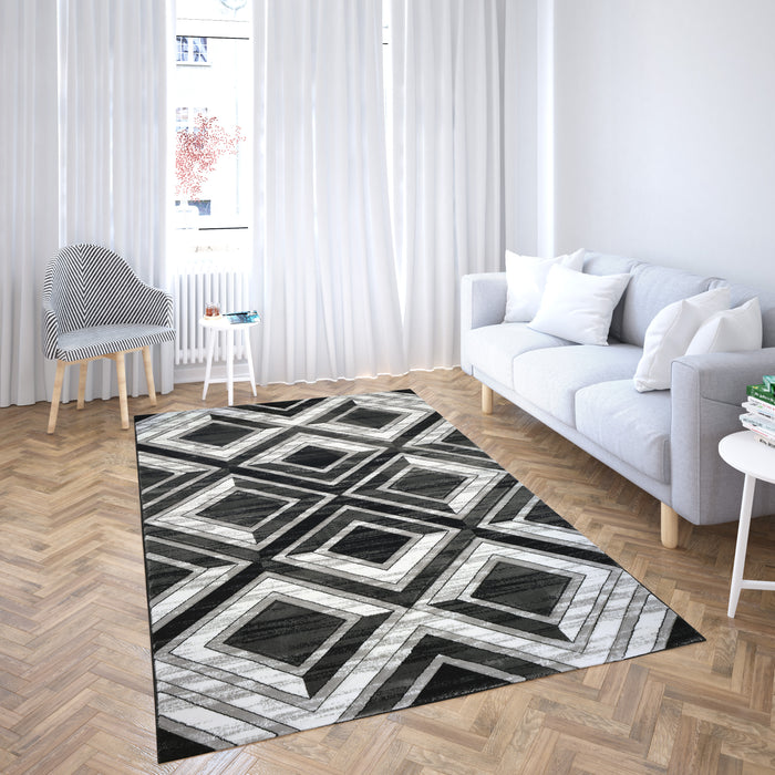 ARUBA RUG 5X8 BLACK