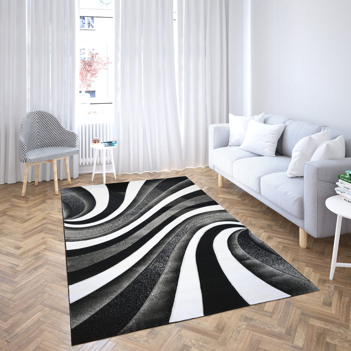 ARUBA RUG 8x11 BLACK