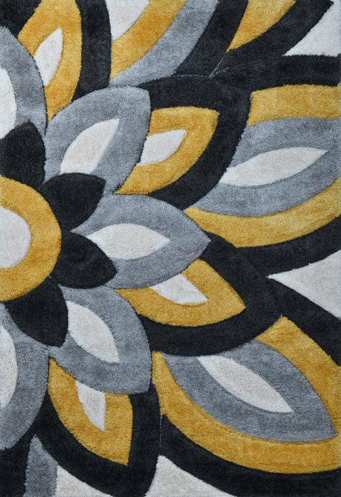 LULU RUG 5X8 YELLOW