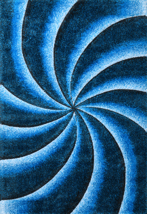 LULU RUG 5X8 TURQUOISE