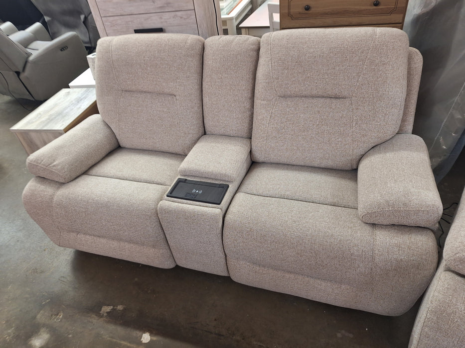 White loveseat