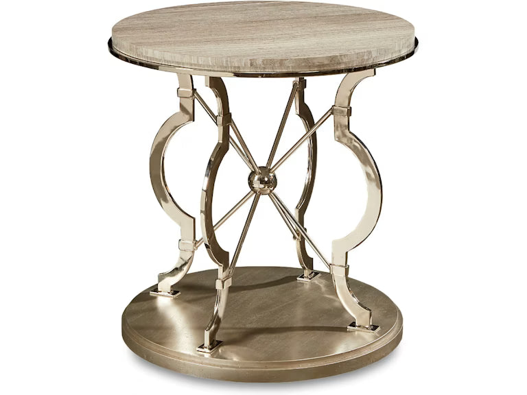 ART Furniture Living Room Morrissey-Yeats Round Lamp Table-Bezel