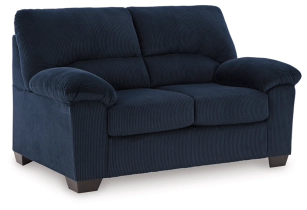 SimpleJoy Blue Loveseat