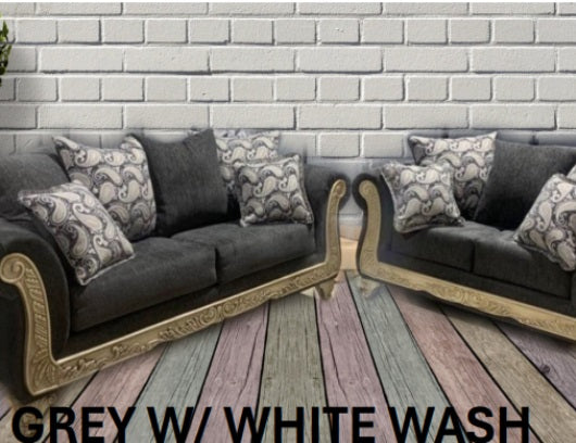 JV 3177 Grey Sofa and Loveseat