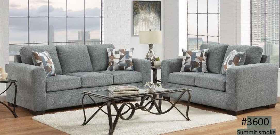 3600 Summit smoke Loveseat