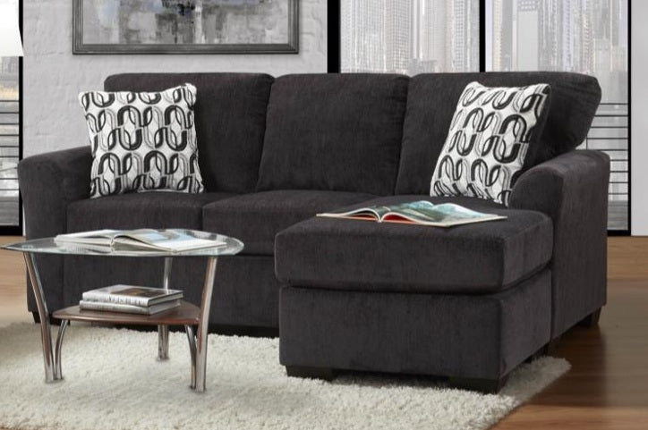 39003900 Obsidian black Sofa Chaise