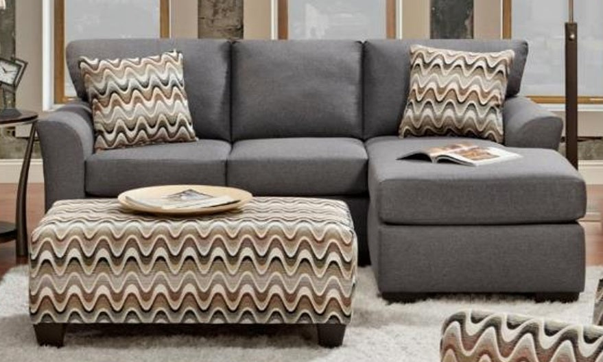 3900 Cosmopolitan grey Sofa Chaise