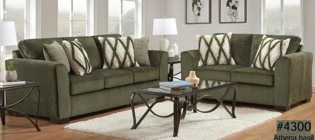 4300 Athena basil Loveseat