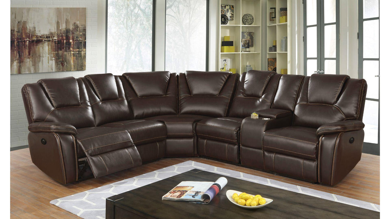Hong Kong Sectional in Brown