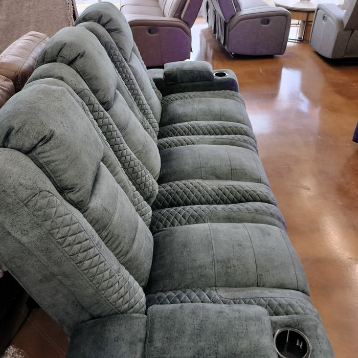 Kingly Grey Power Sofa W/ LED Lights