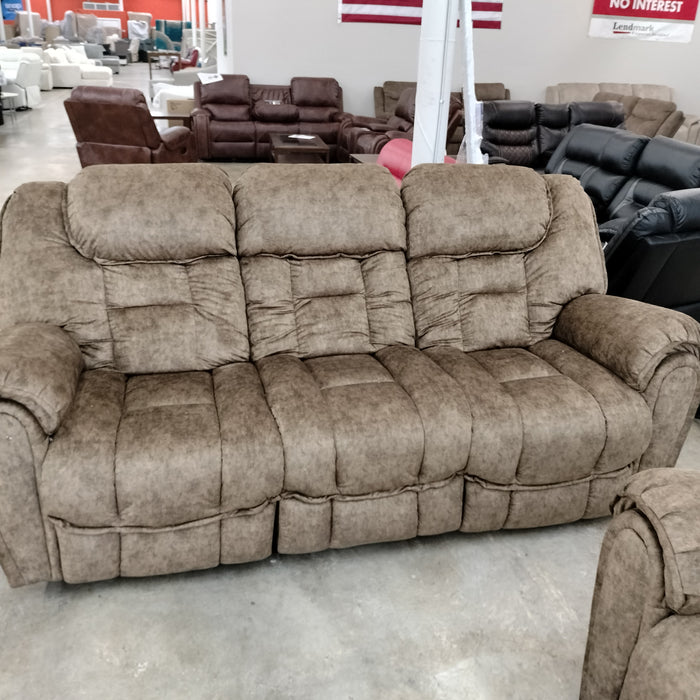 Imported Brown Reclining Sofa