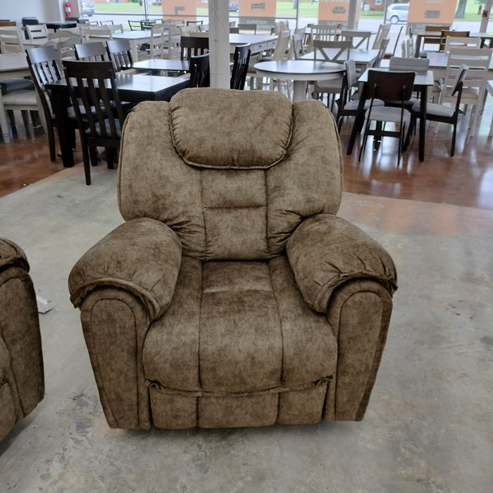 Imported Brown Swivel Recliner