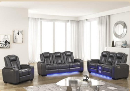 JOURNEY GREY POWER SINGLE RECLINER W/ POWER