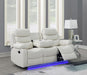 WHITE MOTION LED LOVESEAT Huntsville Furniture Outlet