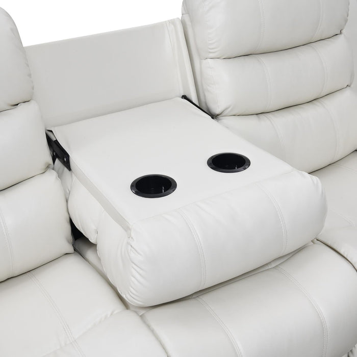 WHITE MOTION LED LOVESEAT Huntsville Furniture Outlet